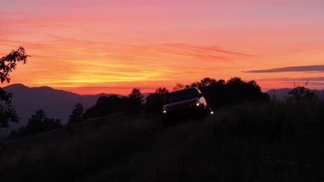 sky on fire during the sunset