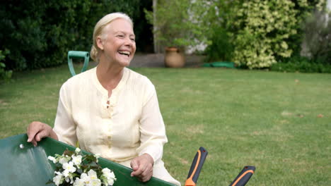 grandmother and child smiling