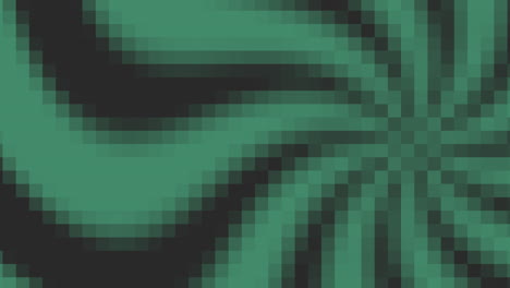 píxeles verdes y negros en un patrón de 8 bits en vértigo.