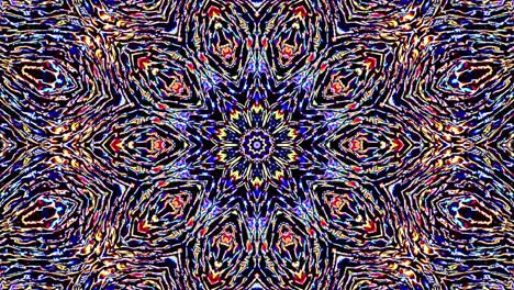hermoso caleidoscopio abstracto que brilla, una luz radiante que regula los movimientos sutiles