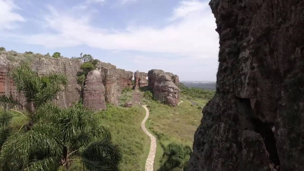 Splendida formazione rocciosa di arenaria in Brasile.