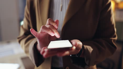 person using a smartphone
