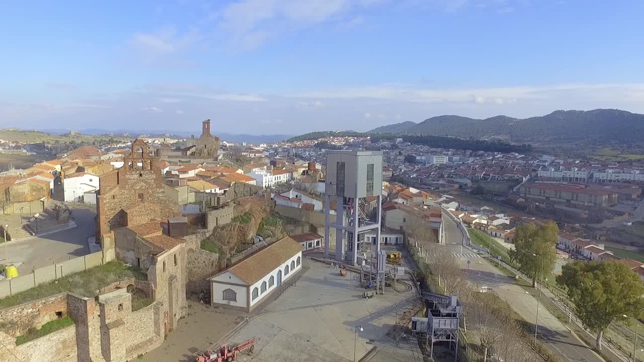 mina de mercurio en almadén vista aérea