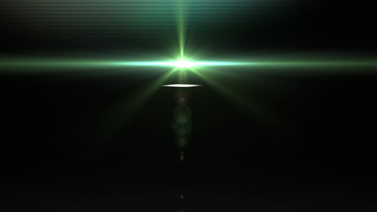 animación de un punto brillante que se mueve en movimiento hipnótico sobre un fondo verde