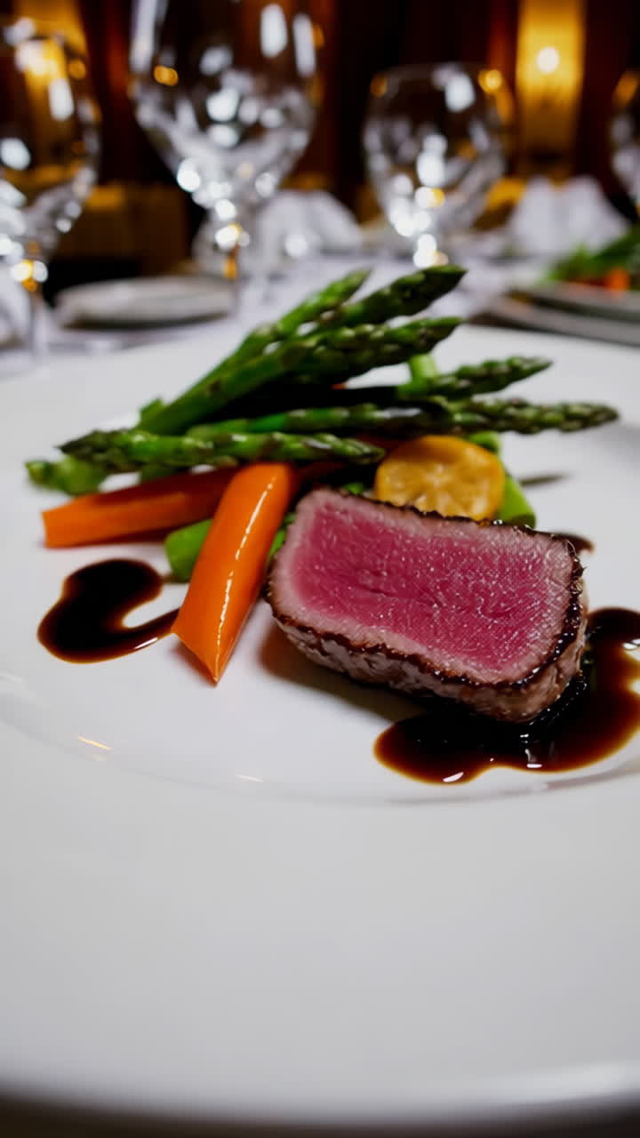 Gourmet Steak and Asparagus Dinner