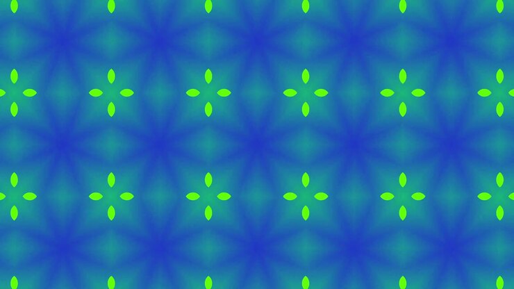 Animation of abstract shapes against blue background