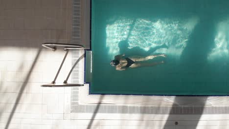 woman swimmer in the pool