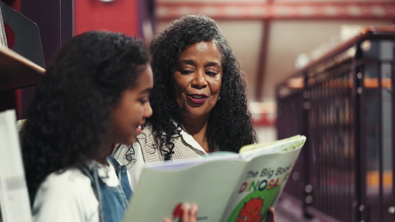 Mother and Daughter Reading a Book
