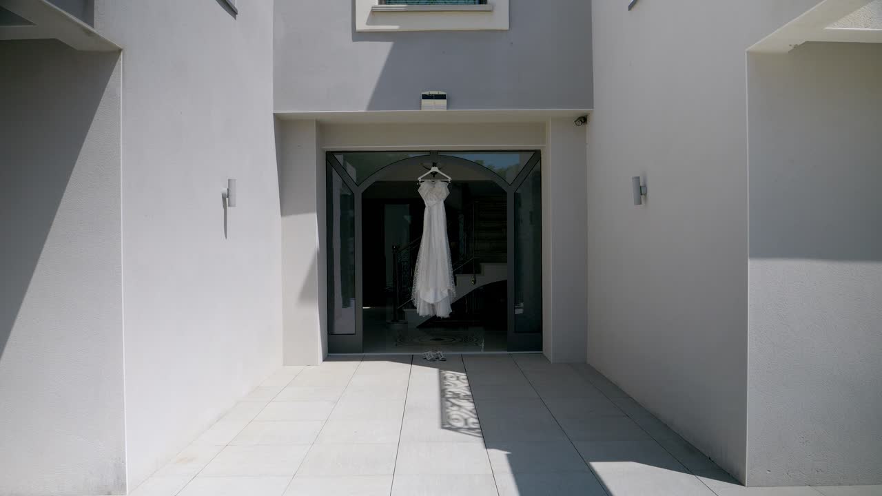 Bridal Gown Awaiting the Ceremony
