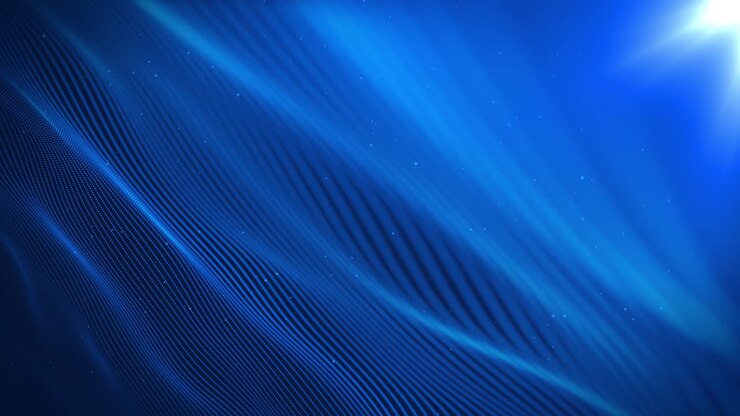 Abstract Blue Digital Wave Background