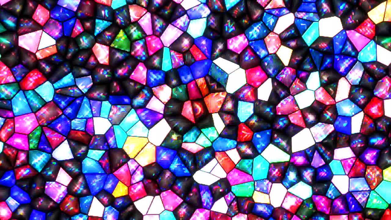 líneas coloridas ondas brillantes forma de flor fondo caleidoscopio resumen