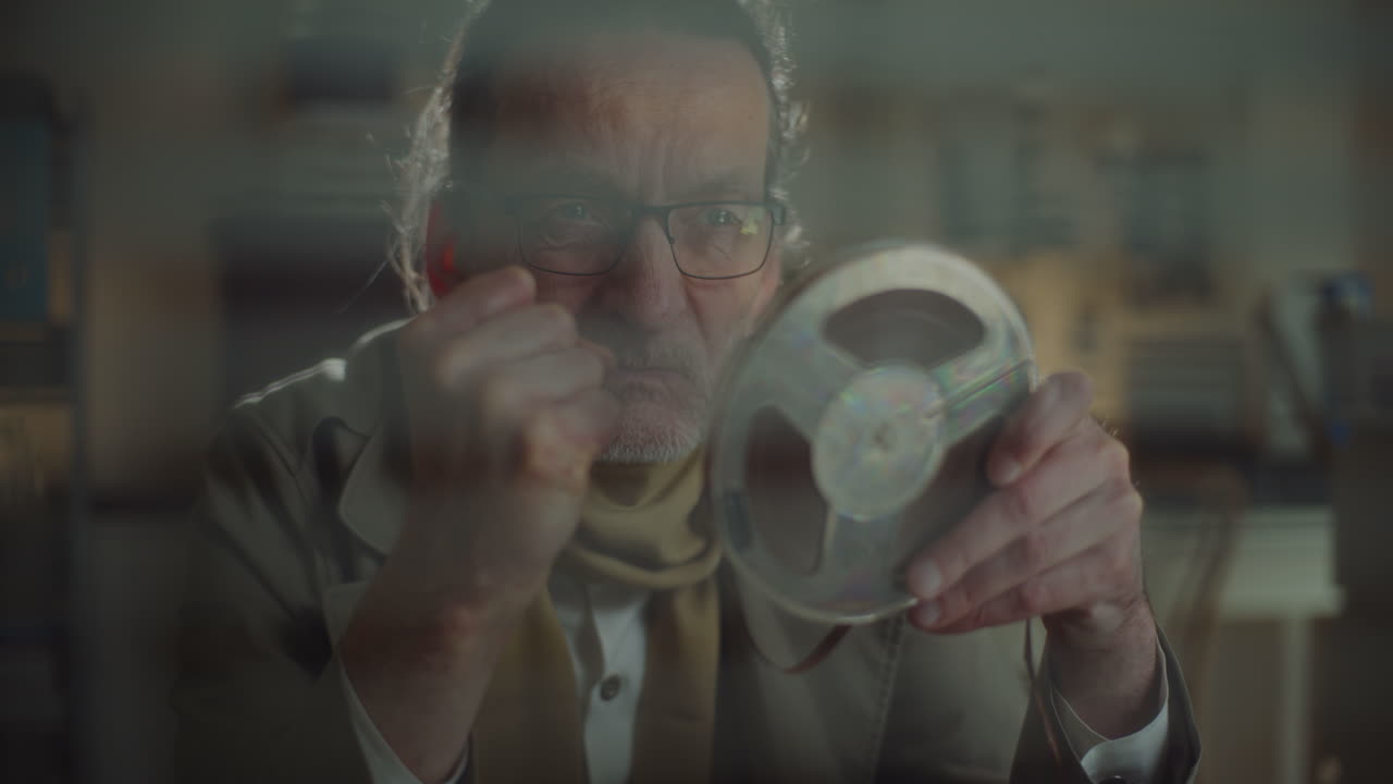 스파이는 신중한 녹음을 듣습니다.