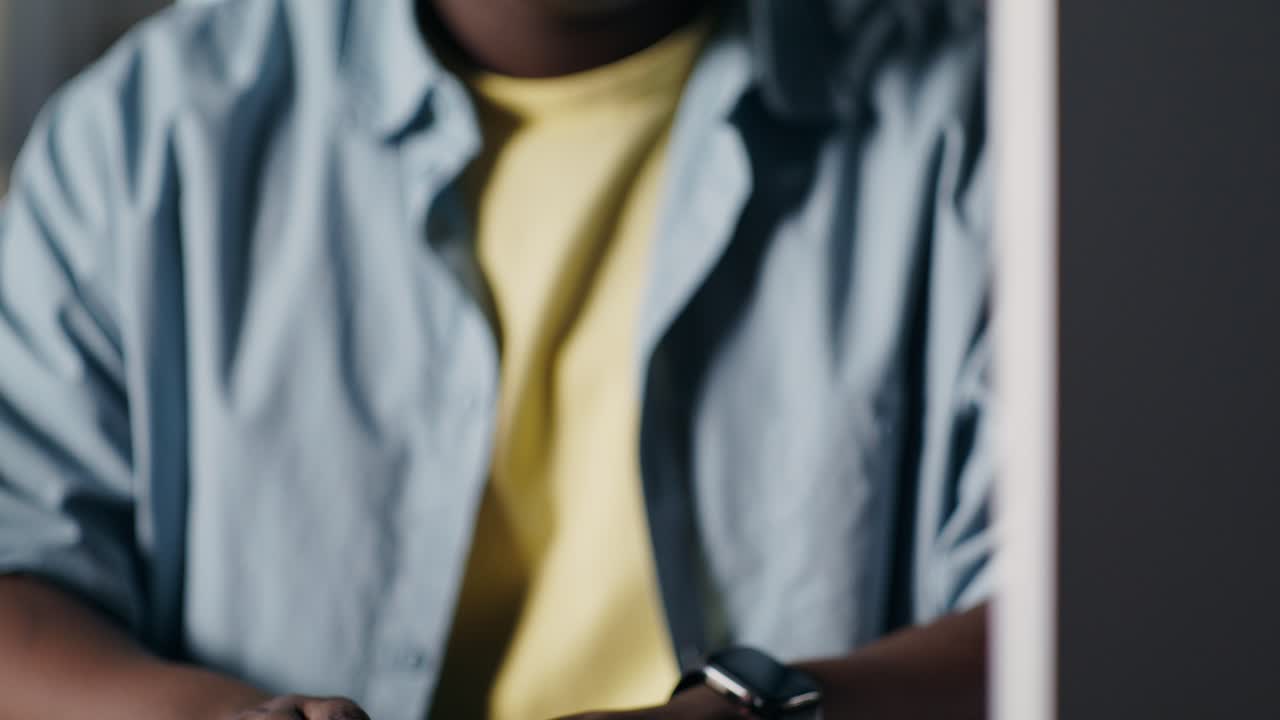 Man working on computer