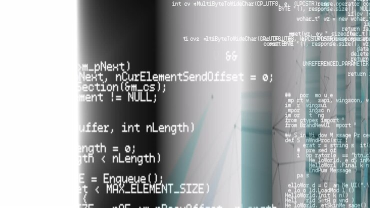 Animation of data processing and shapes on white background