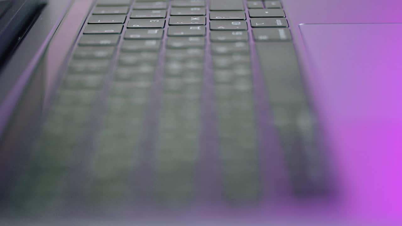 Close up of a laptop keyboard