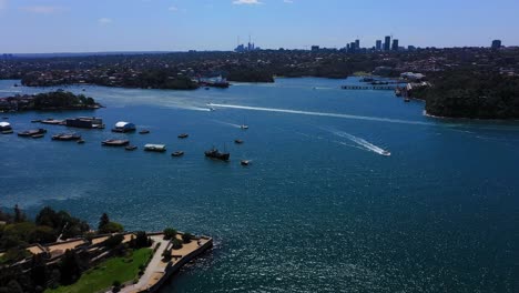 sydney - cockatoo island aerial flight