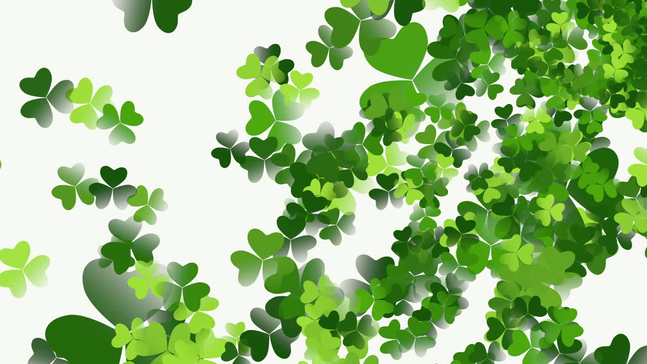聖パトリックの日 13 とモーション グリーン シャムロック