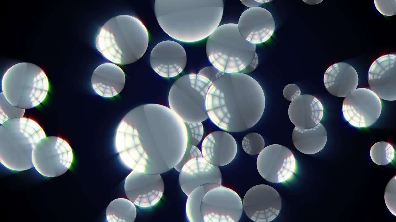 반이는 3d 스핀볼 렌즈 플레어 그림자 효과