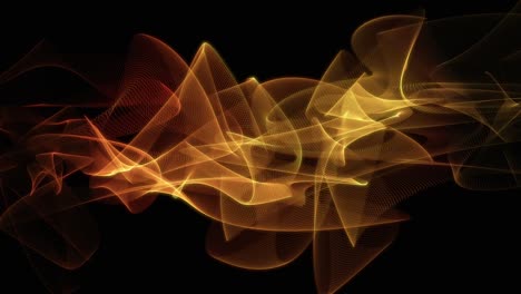 efecto de partículas digitales abstractas gráfico por computadora renderizado en fondo negro