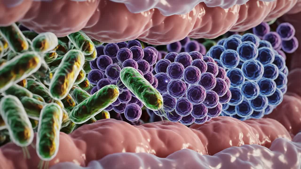 박테리아와 미생물의 현미경 관측