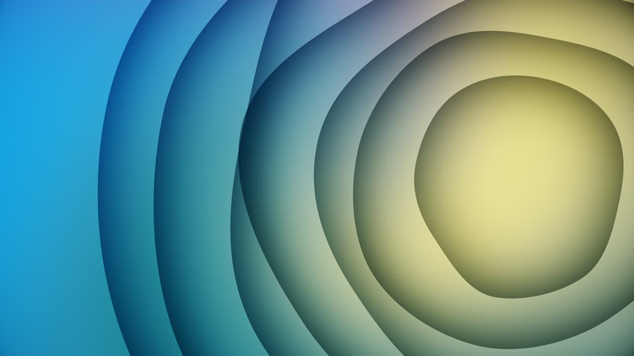 gradient filled wavy multiple layers