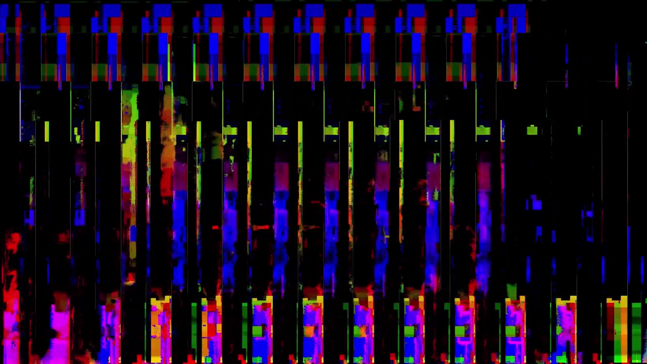 Fargerik digital glitch-støy og statisk bakgrunn