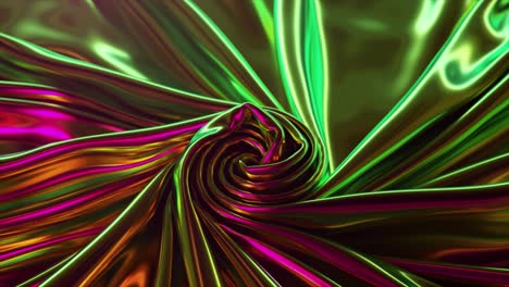 Radiant-Fabric-Folds-Into-a-Hypnotic-Whirl-Reflecting-a-Spectrum-of-Neon-Lights-in-a-Stunning-3d