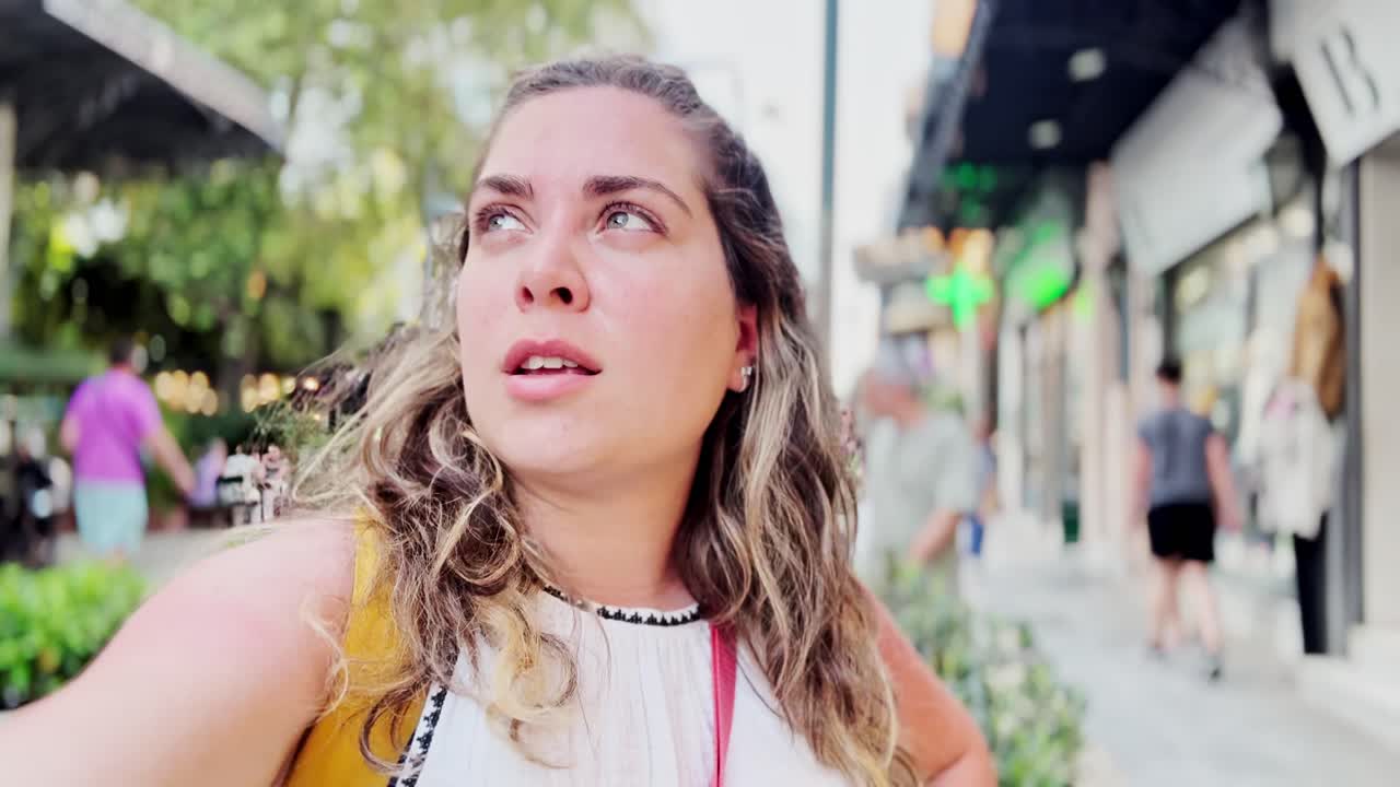 Evening Stroll in Plaka: Tourist Girl Smiles