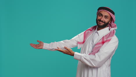 confident guy in national costume