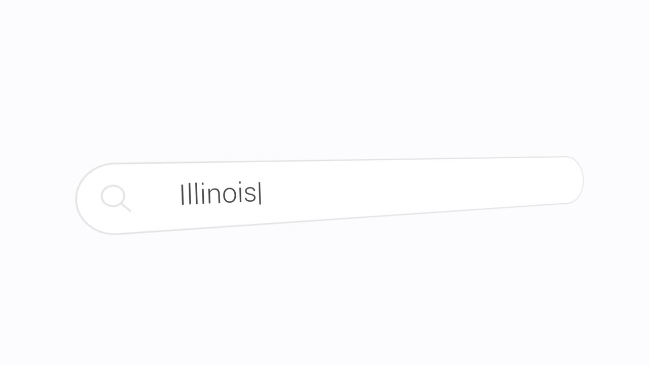 Typing Illinois In The Search Bar.