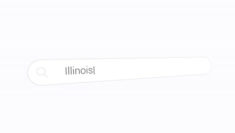 typing illinois in the search bar.