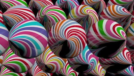 candy swirl loop with rainbow stripes.