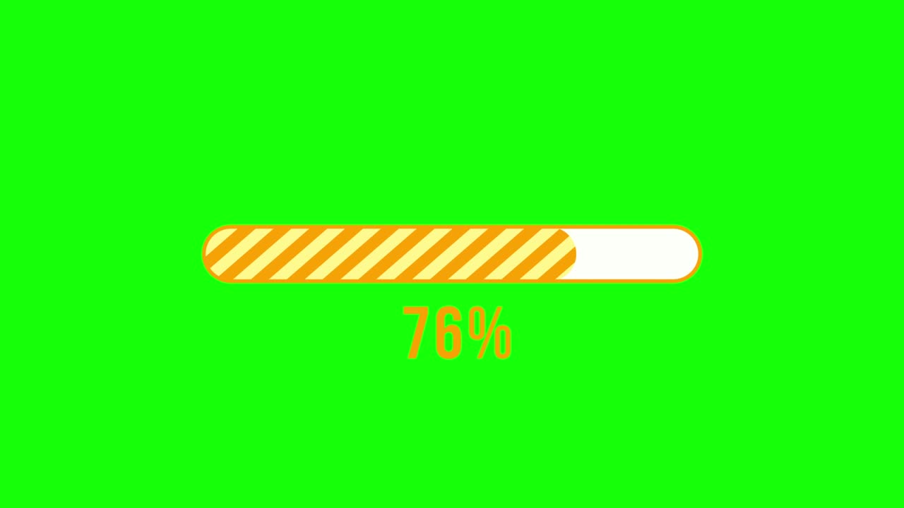 Simple Progress Bar Animation Yellow