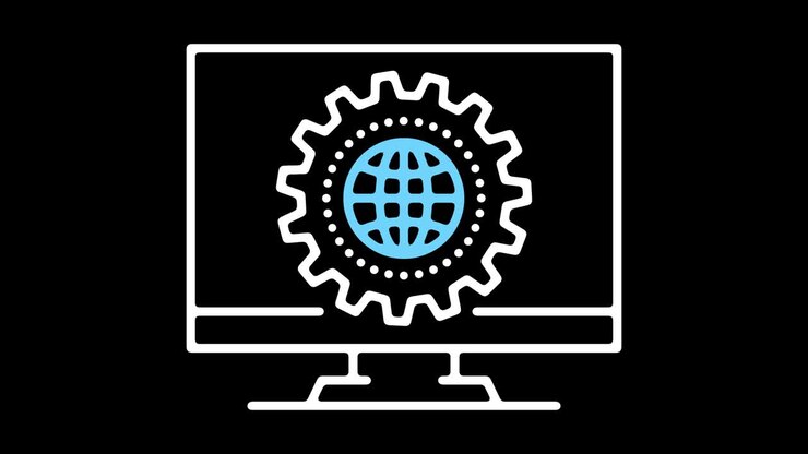 Ecommerce Ecosystem Line Icon Animation with Alpha