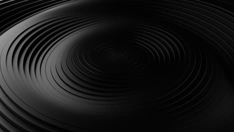 abstract black background with waving surface in motion. loop animation