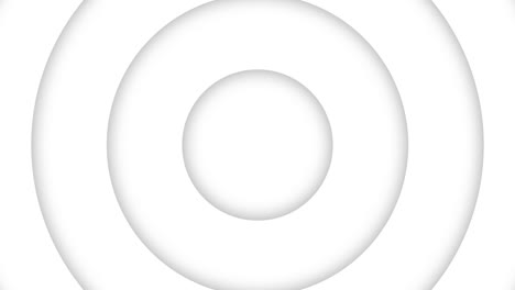 el círculo blanco del papel de arte de la onda de movimiento de bucle. vídeo de fondo abstracto bucle sin costuras.