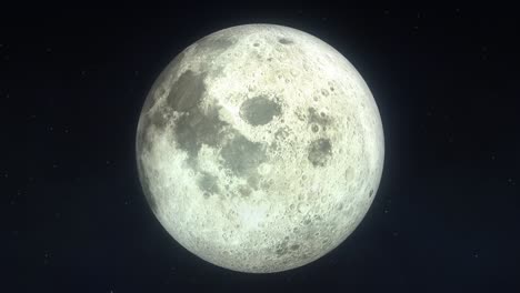 grande lua cheia à meia-noite.