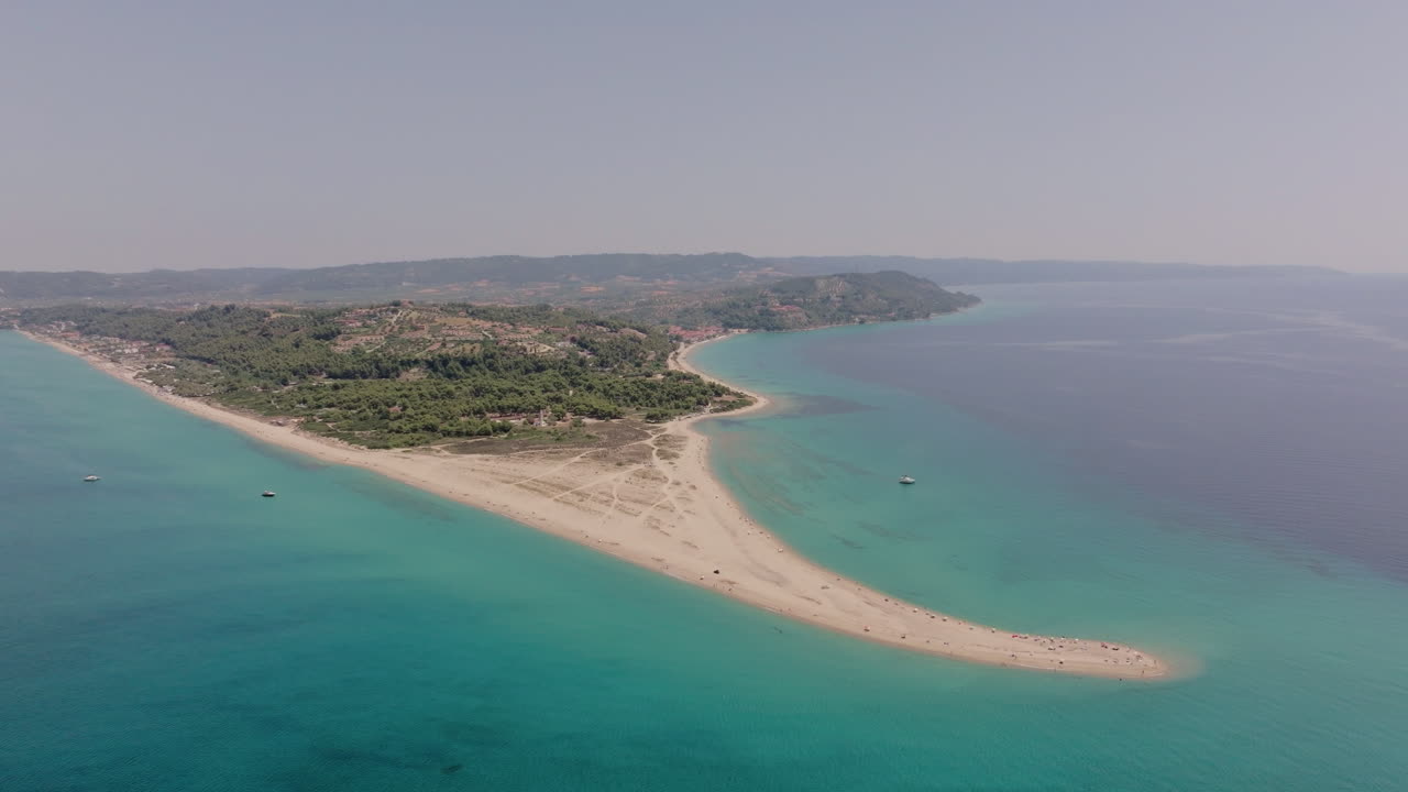 Vista aerea di una splendida spiaggia in Grecia