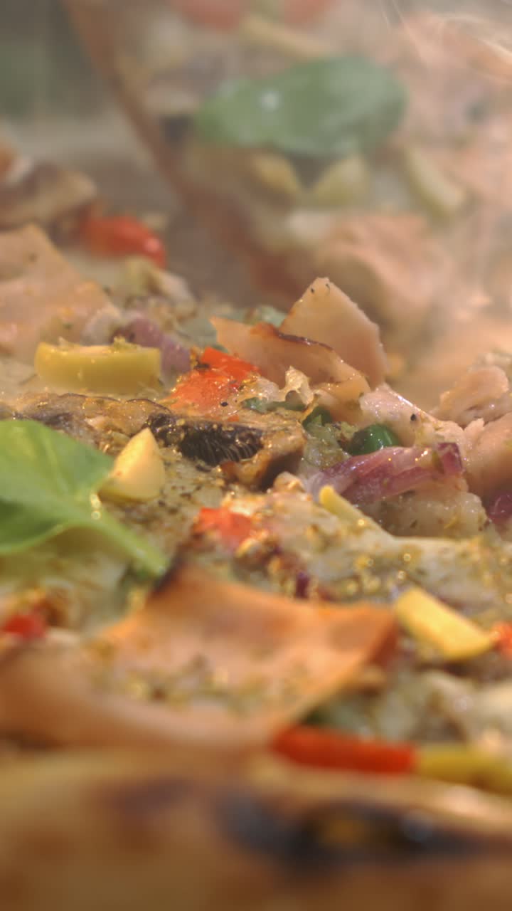 Pizza slices close-up