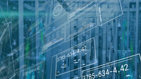 animation of data processing over computer servers