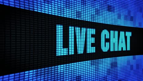 live chat display