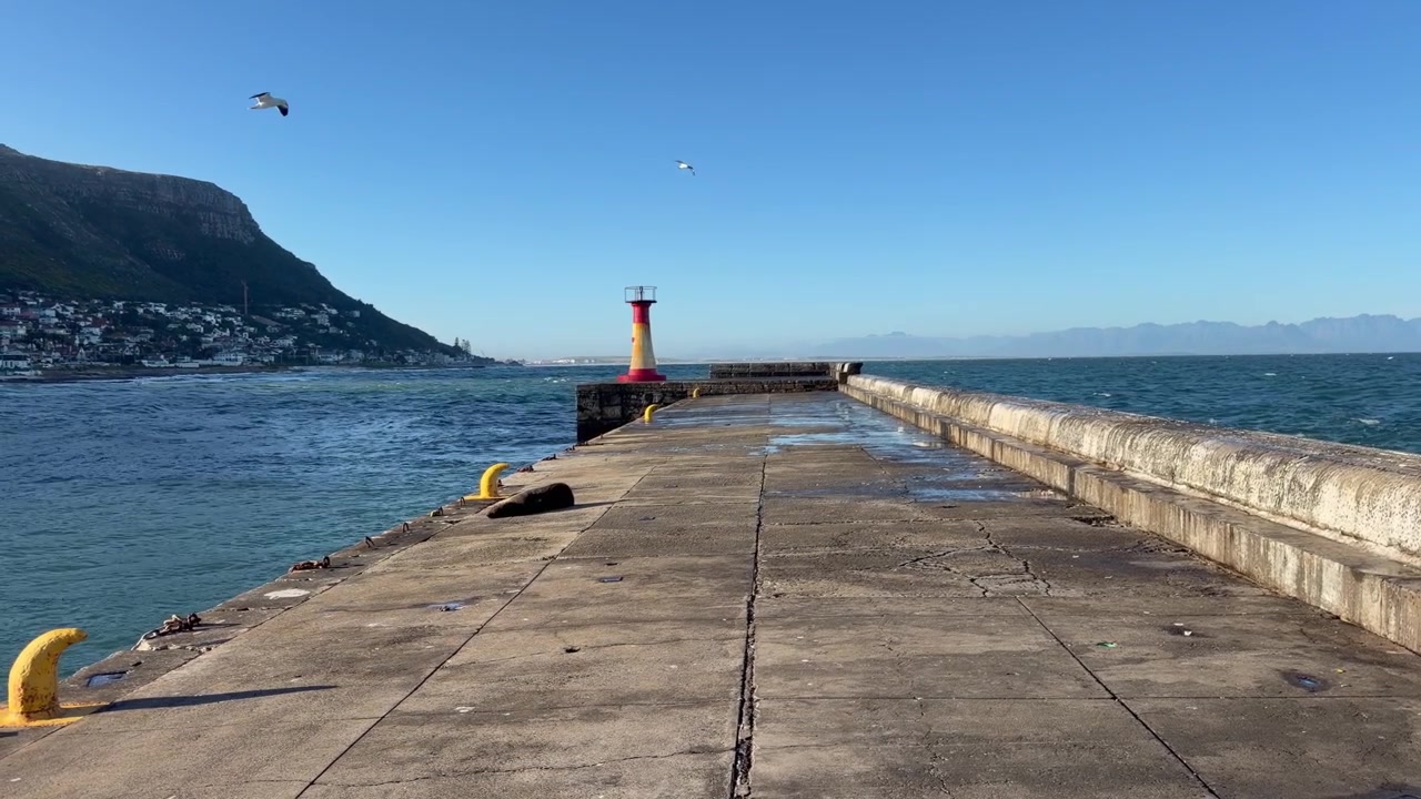 Il molo al porto di Kalk Bay, vicino a Città del Capo