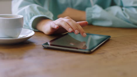 business person hands with tablet for website