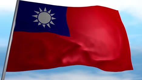 la bandera de taiwán