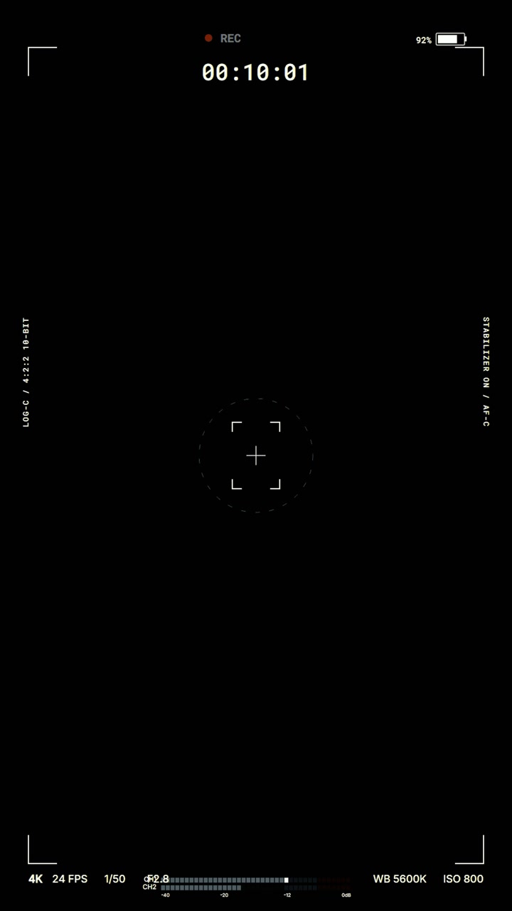 Digital Camera Viewfinder Interface Recording Overlay