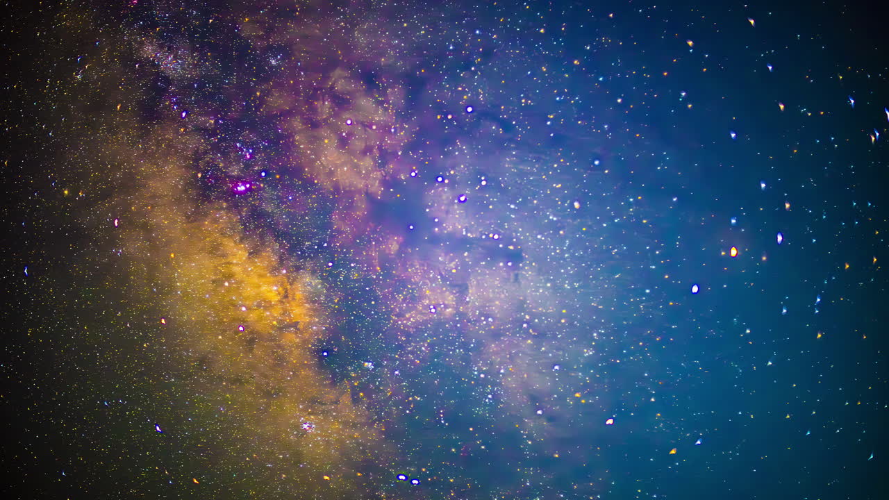 La Via Lattea di notte