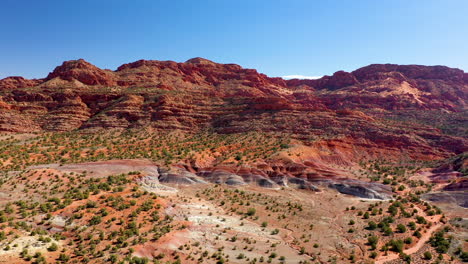 rotating panning aerial shot of the amazing rocks and the landscape of vermilion cliffs, in northern arizona and southern utah