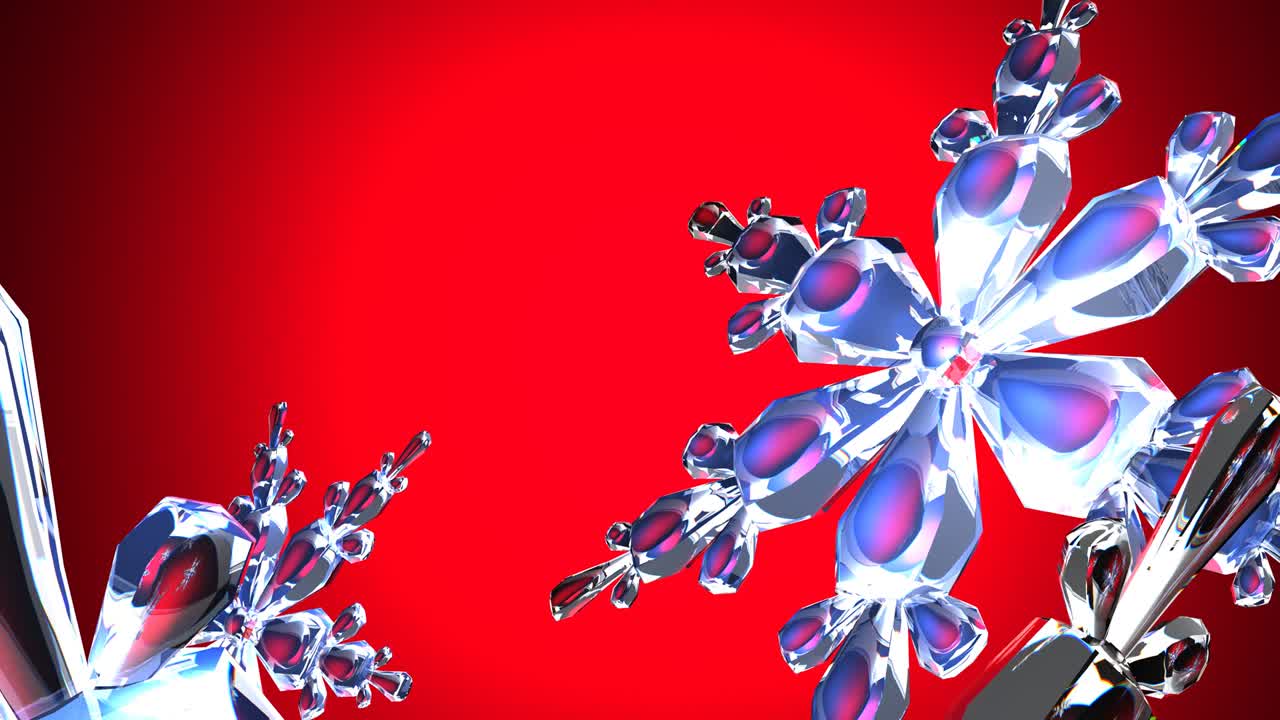 은 바탕에 은 눈 결정