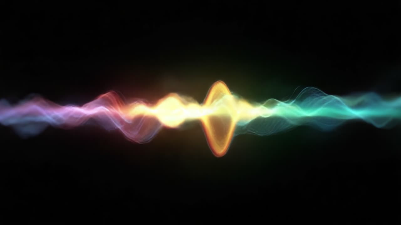Dynamic Visualization of Sound Waves: A Stunning Representation of Audio Frequencies and Their Vibrant Patterns in Motion