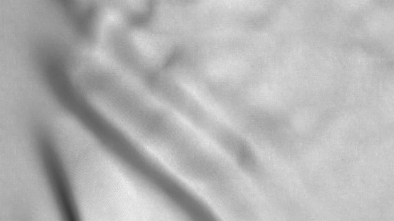 White clear waving flag. Sign of White seamless loop animation, 4K